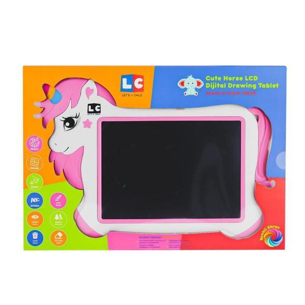 LC-31066 Sevimli At Çizim Tableti 10 inç -Lets be Child Kız Erkek Çocuk Oyuncak Eğitici Oyuncaklar - Image 1