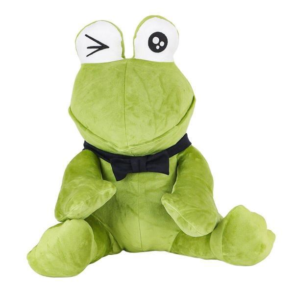 1430 Peluş Papyonlu Oturan Yeşil Kurbağa -My Friend Toys Kız Erkek Çocuk Oyuncak Eğitici Oyuncaklar - Image 1