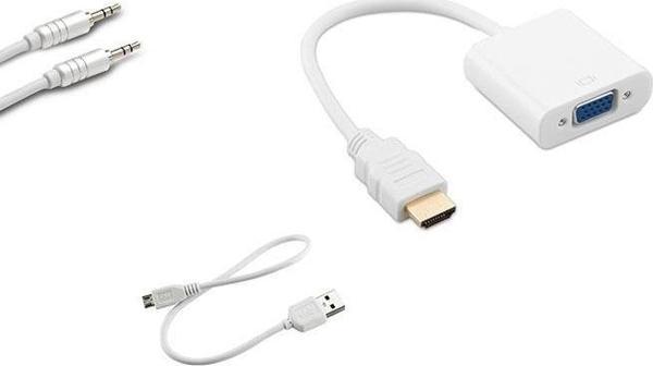 S-link SL-HVS13 Hdmı Erkek To Vga Dişi + Audio Micro Usb Çevirici - Image 1