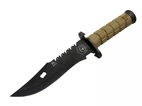 Salgur S 4759 Türk Tipi Komando Bıçağı 28,5cm - Testere Detaylı Bıçak, İpli, Kılıflı - Image 1