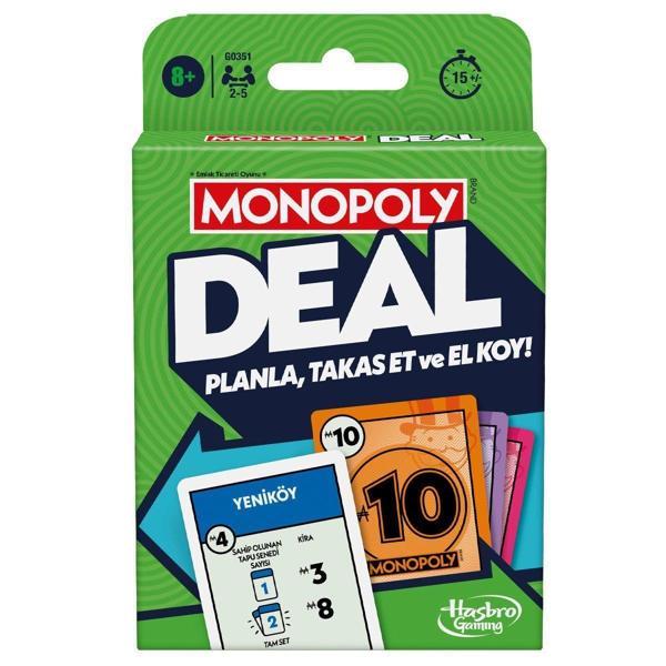 G0351 Monopoly Deal Kız Erkek Çocuk Oyuncak Eğitici Oyuncaklar - Image 1
