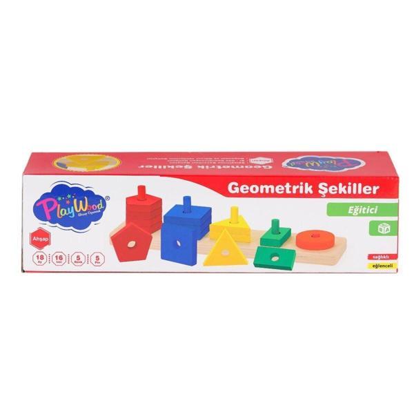 ONY-305 Ahşap Geometrik Şekiller -Onyıl Oyuncak Kız Erkek Çocuk Oyuncak Eğitici Oyuncaklar - Image 1
