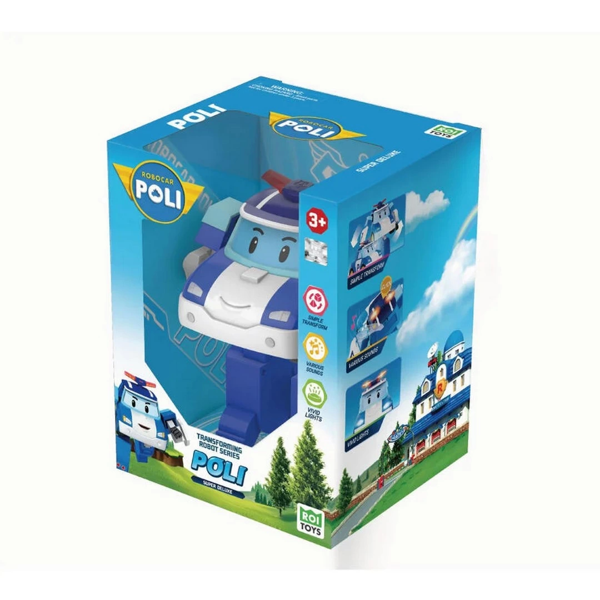 Robocar Poli Büyük Transforming Sesli Robot Kız Erkek Çocuk Oyuncak Eğitici Oyuncaklar - Image 1
