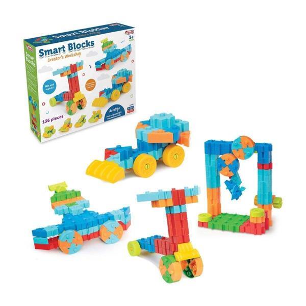 04035 Smart Bloklar 136 Parça Kız Erkek Çocuk Oyuncak Eğitici Oyuncaklar - Image 1