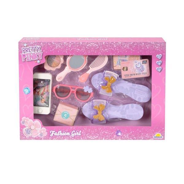 4376 Pretty Pinky Kokoş Terlik Gözlük Tarak Set -Sunman Kız Erkek Çocuk Oyuncak Eğitici Oyuncaklar - Image 1