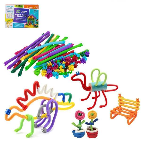 Babygo Yapıcı Bükme Oluşturma 3D Yapım Seti Kız Erkek Çocuk Oyuncak Eğitici Oyuncaklar - Image 1