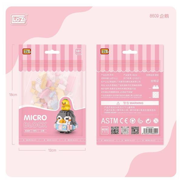 LZ8609 LOZ Penguen Blok Seti Mini Poşet -Vagon life Kız Erkek Çocuk Oyuncak Eğitici Oyuncaklar - Image 1