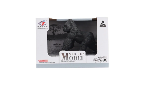 Kutulu Model Figür Hayvan Goril Kız Erkek Çocuk Oyuncak Eğitici Oyuncaklar - Image 1