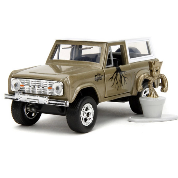Jada 1/32 Marvel Groot 1973 Ford Bronco Kız Erkek Çocuk Oyuncak Eğitici Oyuncaklar - Image 1