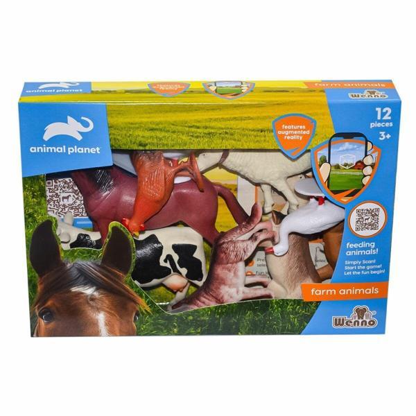 SH-D5904 Kutulu 12 Parça Çiftlik Hayvanları - Vardem Oyuncak Kız Erkek Çocuk Oyuncak Eğitici Oyuncak - Image 1