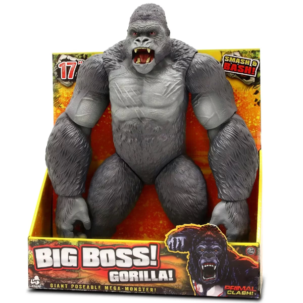 Big Boss Goril Figürü 43cm Kız Erkek Çocuk Oyuncak Eğitici Oyuncaklar - Image 1