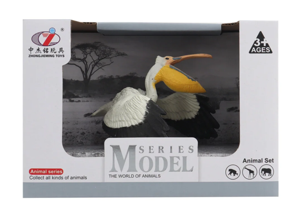 Kutulu Model Figür Hayvan Pelikan Kız Erkek Çocuk Oyuncak Eğitici Oyuncaklar - Image 1