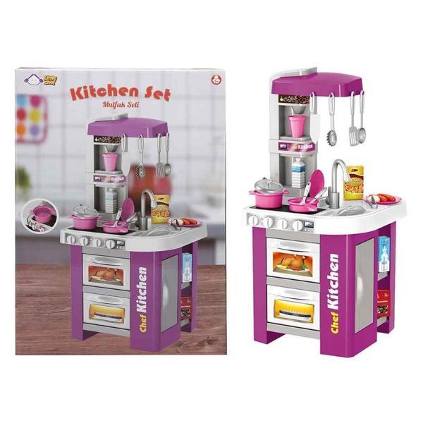 MUTFAK SET MOR BYK KUTU -SUN Kız Erkek Çocuk Oyuncak Eğitici Oyuncaklar - Image 1