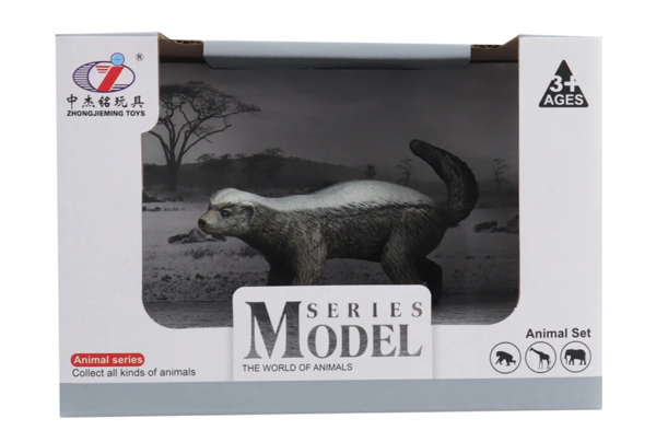 Kutulu Model Figür Hayvan Porsuk Kız Erkek Çocuk Oyuncak Eğitici Oyuncaklar - Image 1