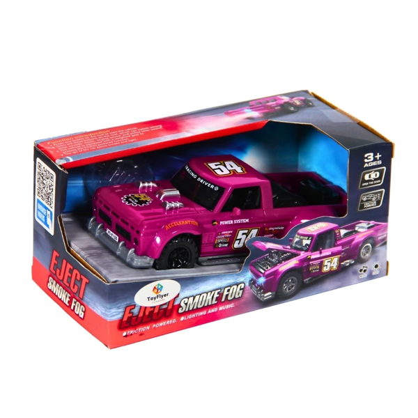 Işıklı Sesli Duman Çıkaran Sürtmeli Pick Up FTP-1A Kız Erkek Çocuk Oyuncak Eğitici Oyuncaklar - Image 1