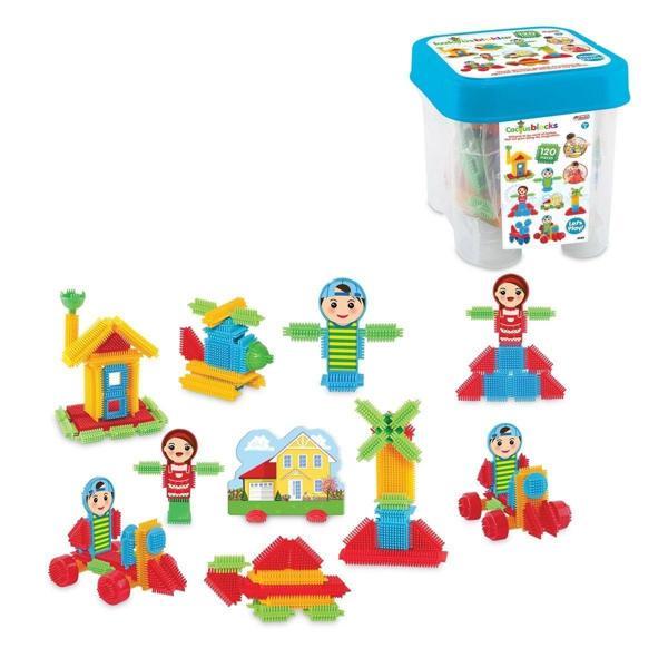 03324 Dede,Kaktüs Blokları 120 Parça Kız Erkek Çocuk Oyuncak Eğitici Oyuncaklar - Image 1