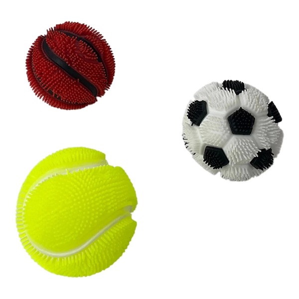 Dikenli Işıklı Çeşitli Top Kız Erkek Çocuk Oyuncak Eğitici Oyuncaklar - Image 1