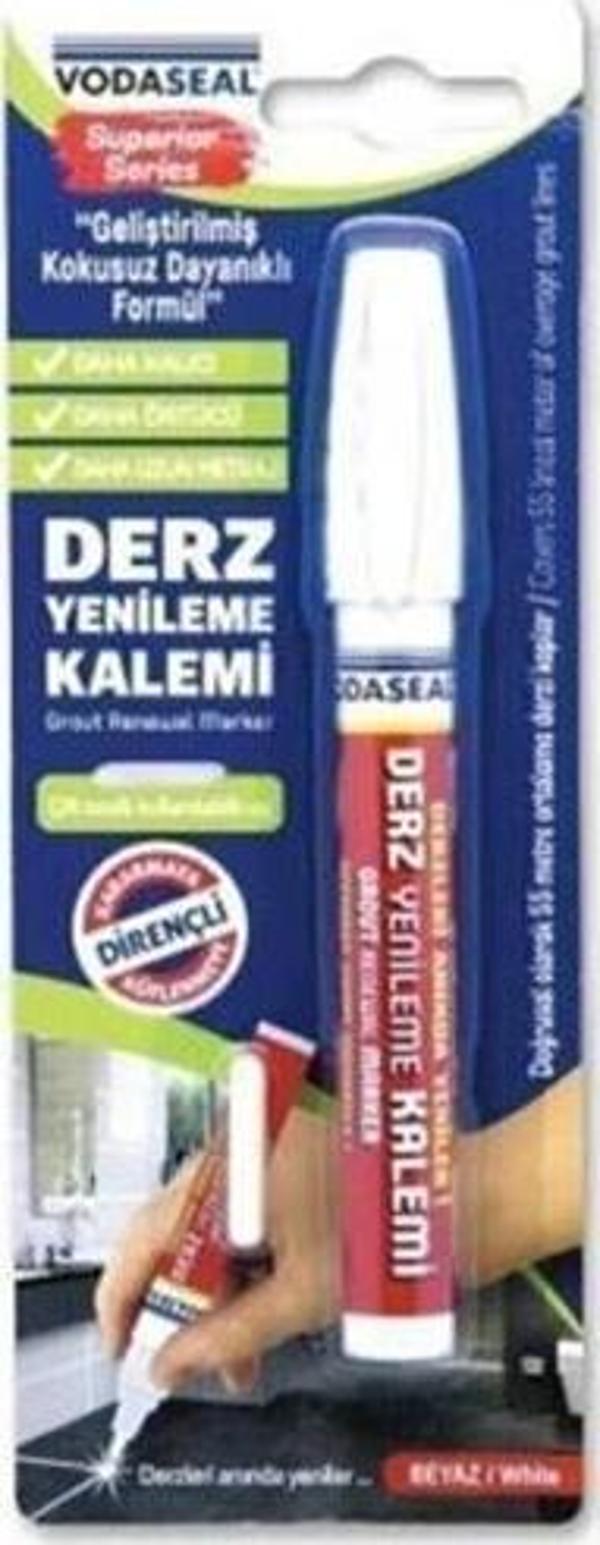 Vodaseal SS Derz Yenileme Kalemi Çift Taraflı Kullabilir Uç Beyaz - Image 1