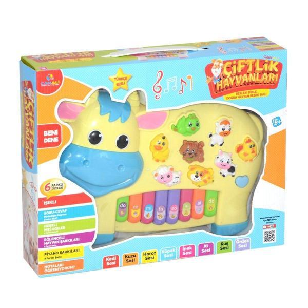 CNL-2222-2223 Türkçe Piano Çiftlik Hayvanları Kız Erkek Çocuk Oyuncak Eğitici Oyuncaklar - Image 1