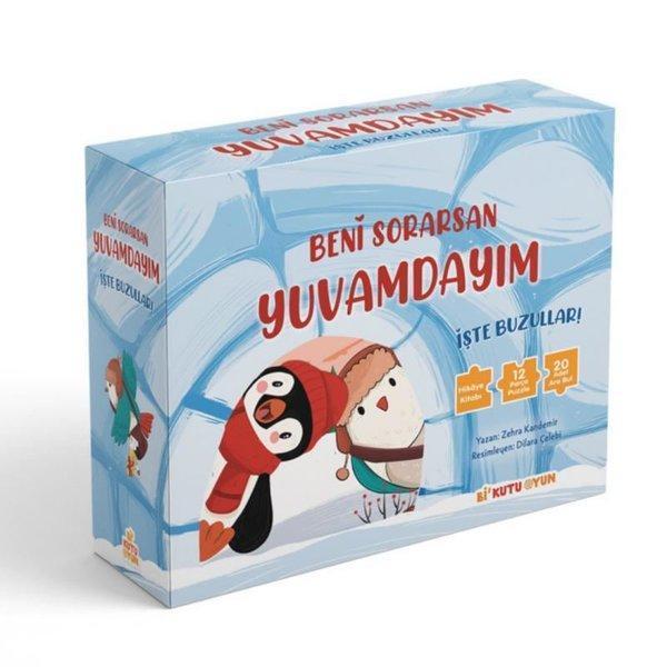 Beni Sorarsan Yuvamdayım - İşte Buzullar! Kitap ve Oyun Seti - Bi Kutu Oyun Yayınevi - Image 1