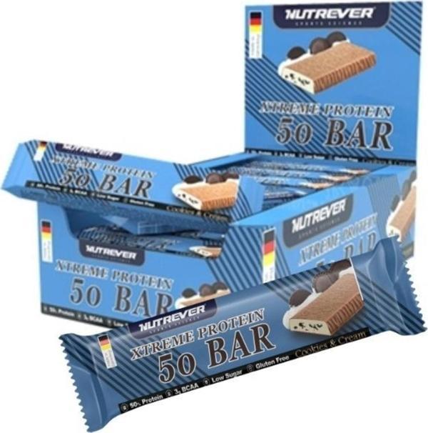 Nutrever Xtreme Protein 50 Bar 24 Adet Kurabiye-krema - Image 1
