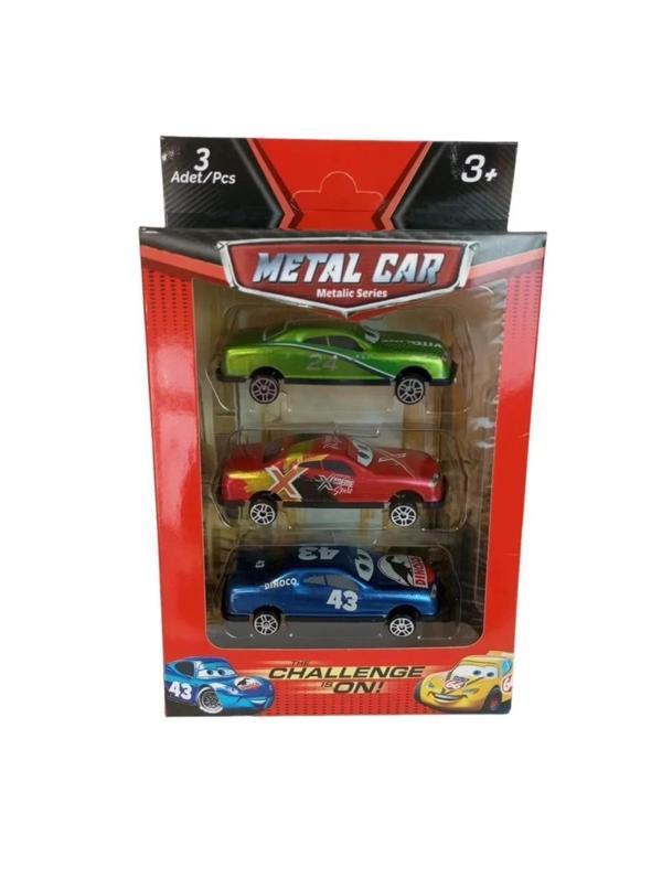 METAL ARABA 3 LÜ PAKET Kız Erkek Çocuk Oyuncak Eğitici Oyuncaklar - Image 1