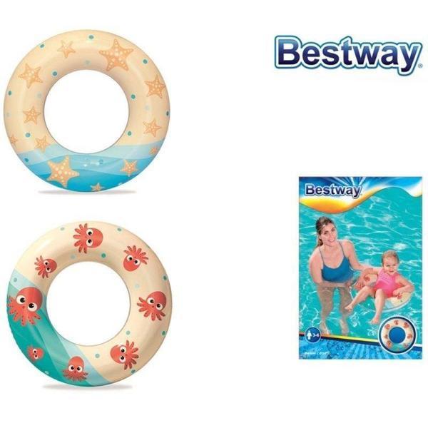 36014 Bestway Desenli Simit 61cm Kız Erkek Çocuk Oyuncak Eğitici Oyuncaklar - Image 1
