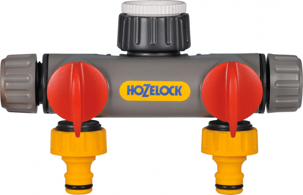 Hozelock 2252H Çift Yönlü Vanalı Musluk Bağlantısı - Image 1