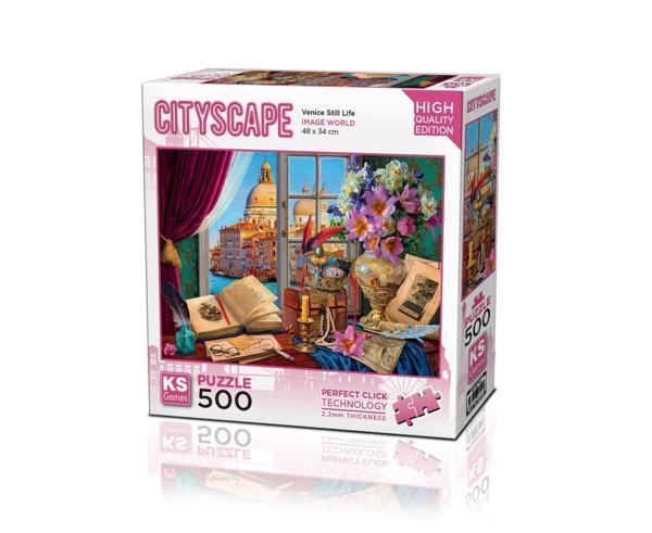 KS Puzzle 500 Cityscape Parça Venice Still Life Kız Erkek Çocuk Oyuncak Eğitici Oyuncaklar - Image 1