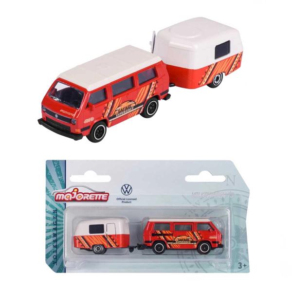 Majorette Römorklu Volkswagen The Originals Model Arabalar Kız Erkek Çocuk Oyuncak Eğitici Oyuncakla - Image 1