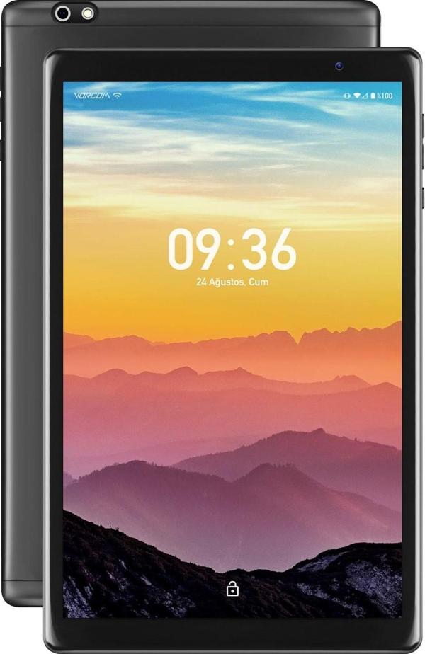 Vorcom 10.1 Inc 2 GB Ram 32 GB Hafıza 1280*800 Ips Ekran 4 Çekirdek Işlemcili S12 Siyah Tablet - Image 1
