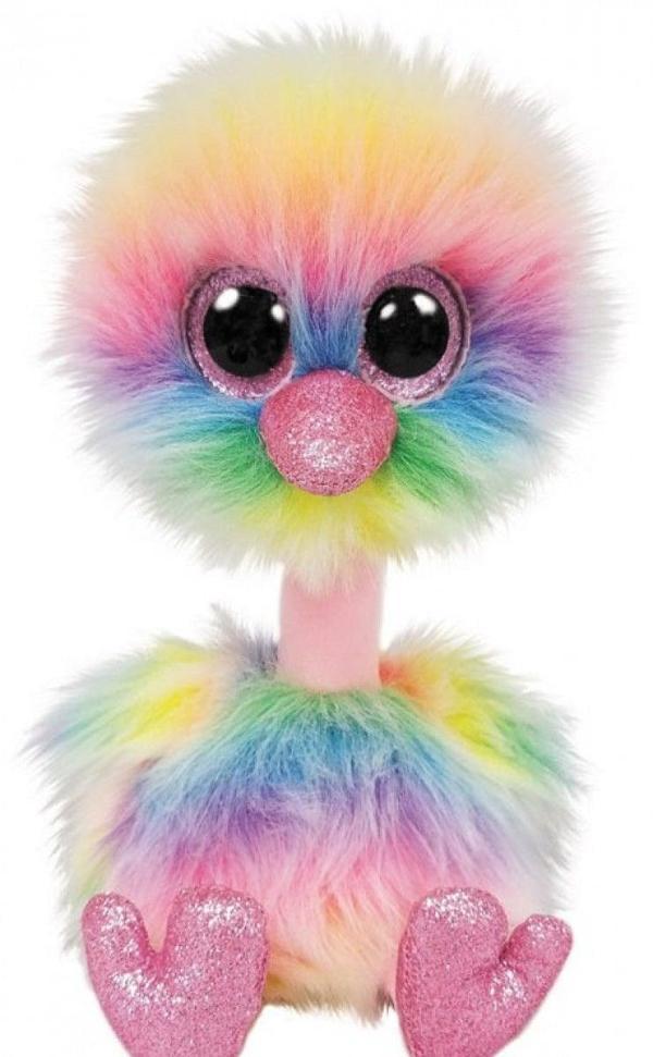 TY Beanie Boos Deve Kuşu Asha Peluş 15cm Kız Erkek Çocuk Oyuncak Eğitici Oyuncaklar - Image 1