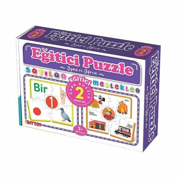 7193 Çark Puzzle Sayılar -Dıytoy Kız Erkek Çocuk Oyuncak Eğitici Oyuncaklar - Image 1