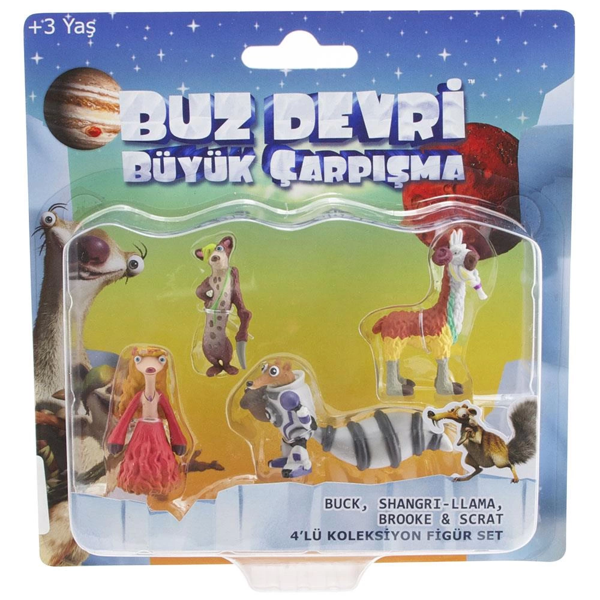 Ice Age - Buz Devri 5 Büyük Çarpışma 4’lü Koleksiyon Set Model Kız Erkek Çocuk Oyuncak Eğitici Oyunc - Image 1