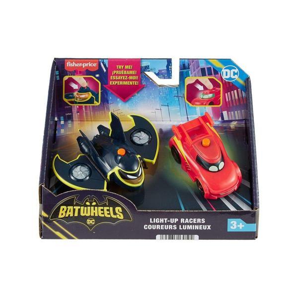 HML26 Fisher-Price® Batwheels™ Işıklı Yarışçılar Kız Erkek Çocuk Oyuncak Eğitici Oyuncaklar - Image 1