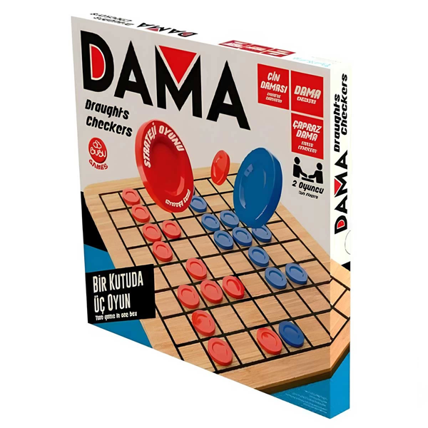 Bu-Bu Games Dama Kız Erkek Çocuk Oyuncak Eğitici Oyuncaklar - Image 1