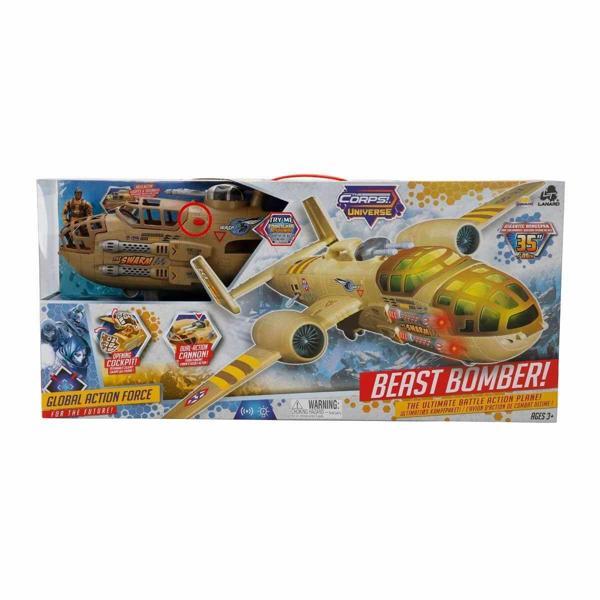33938 The Corps Universe Beast Bomber Sesli ve Işıklı Askeri Uçak Kız Erkek Çocuk Oyuncak Eğitici Oy - Image 1