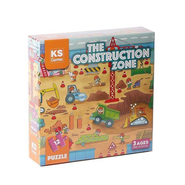 PRS 32704 The Construction Pre School Puzzle Kız Erkek Çocuk Oyuncak Eğitici Oyuncaklar - Image 1