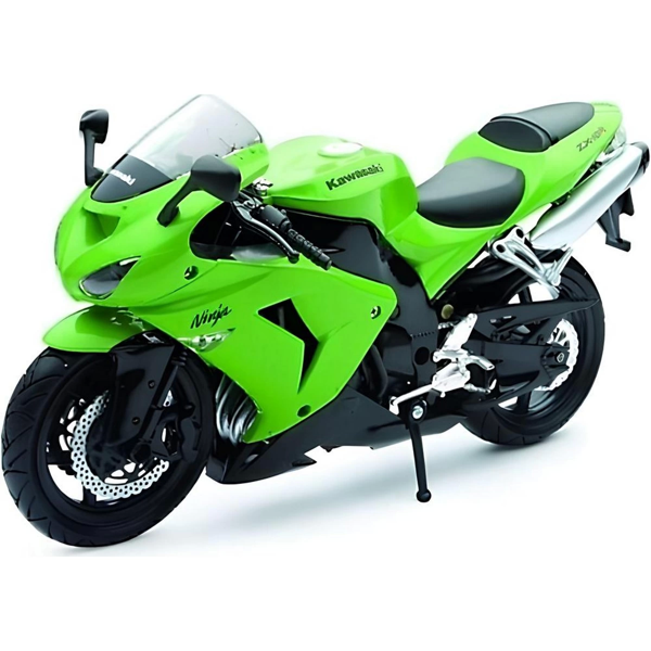 Kawasaki 1/12 Zx-10r 2006 Model Yeşil Motorsiklet Kız Erkek Çocuk Oyuncak Eğitici Oyuncaklar - Image 1