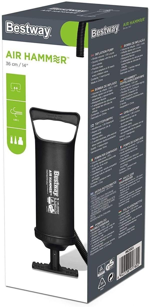 Bestway Air Hammer El Pompası 30cm - BW62002 Kız Erkek Çocuk Oyuncak Eğitici Oyuncaklar - Image 1