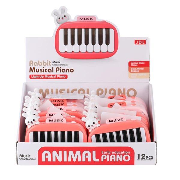 8896-1B 88 Tavşanlı Işıklı Müzikal Piano - 1adet Fiyatıdır Kız Erkek Çocuk Oyuncak Eğitici Oyuncakla - Image 1