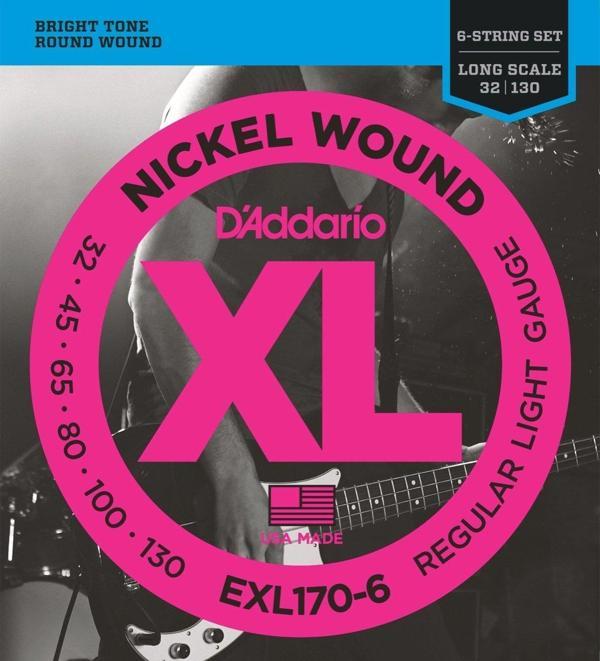 Exl170-6 Long Scale 6 Telli Bas Gitar Teli 32-130 - Image 1