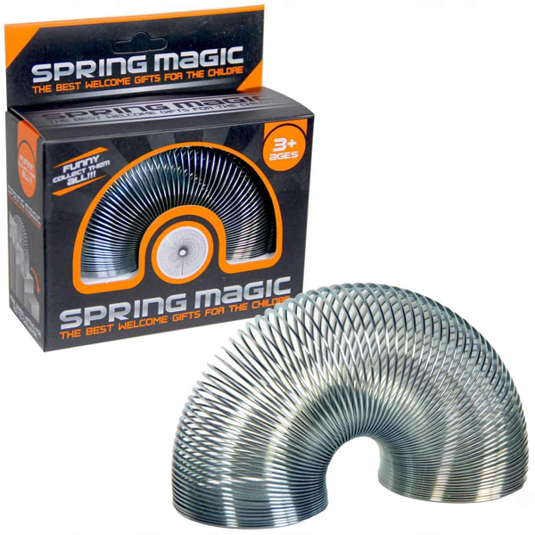Spring Magic Metal Stres Yayı - 866-C Kız Erkek Çocuk Oyuncak Eğitici Oyuncaklar - Image 1