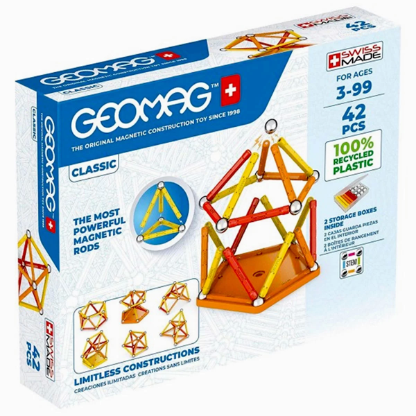 Geomag Classic Manyetik Zeka Oyunu 42 Parça Kız Erkek Çocuk Oyuncak Eğitici Oyuncaklar - Image 1