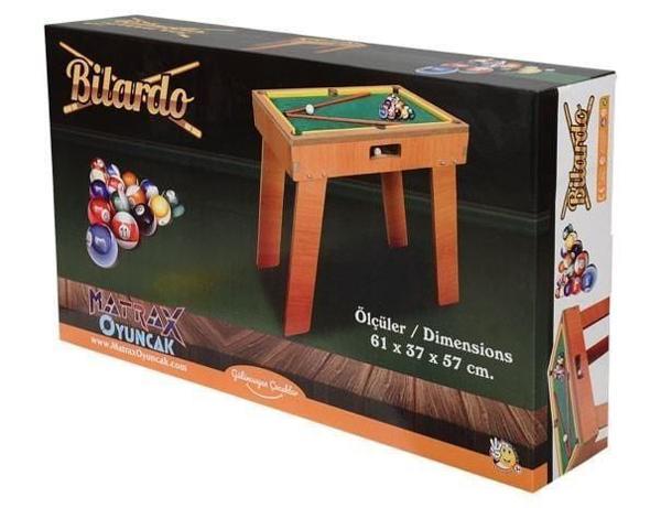 Akçiçek Ahşap Bilardo Oyunu Kız Erkek Çocuk Oyuncak Eğitici Oyuncaklar - Image 1