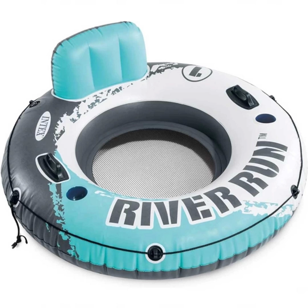 Intex River Run Fileli Koltuk Simit Turkuaz 135cm - IX-56825 Kız Erkek Çocuk Oyuncak Eğitici Oyuncak - Image 1