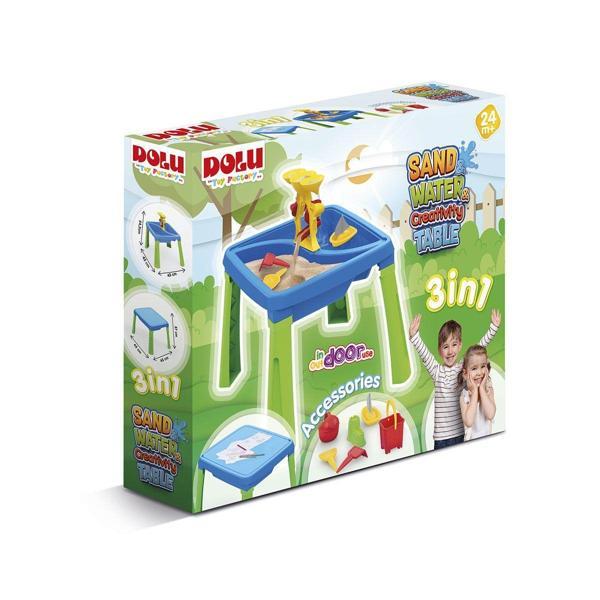 3077 Su Kum Yaratıcılık Masası Kız Erkek Çocuk Oyuncak Eğitici Oyuncaklar - Image 1