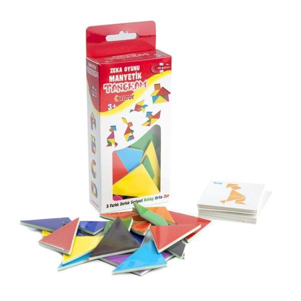 1321 DıyToy, Manyetik Zeka Oyunu - Tangram / +3 yaş Kız Erkek Çocuk Oyuncak Eğitici Oyuncaklar - Image 1