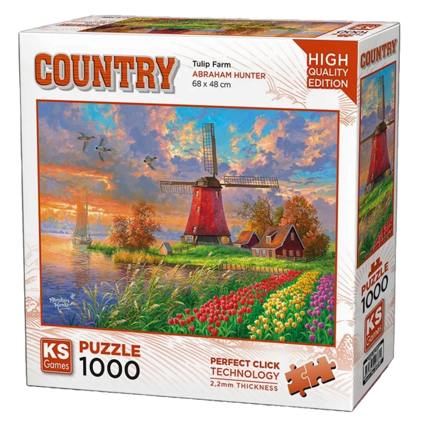 KS Games Tulip Farm Puzzle 1000 Parça 20787 Kız Erkek Çocuk Oyuncak Eğitici Oyuncaklar - Image 1