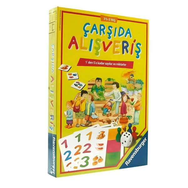 Ravensburger Çarşıda Alışveriş Kız Erkek Çocuk Oyuncak Eğitici Oyuncaklar - Image 1